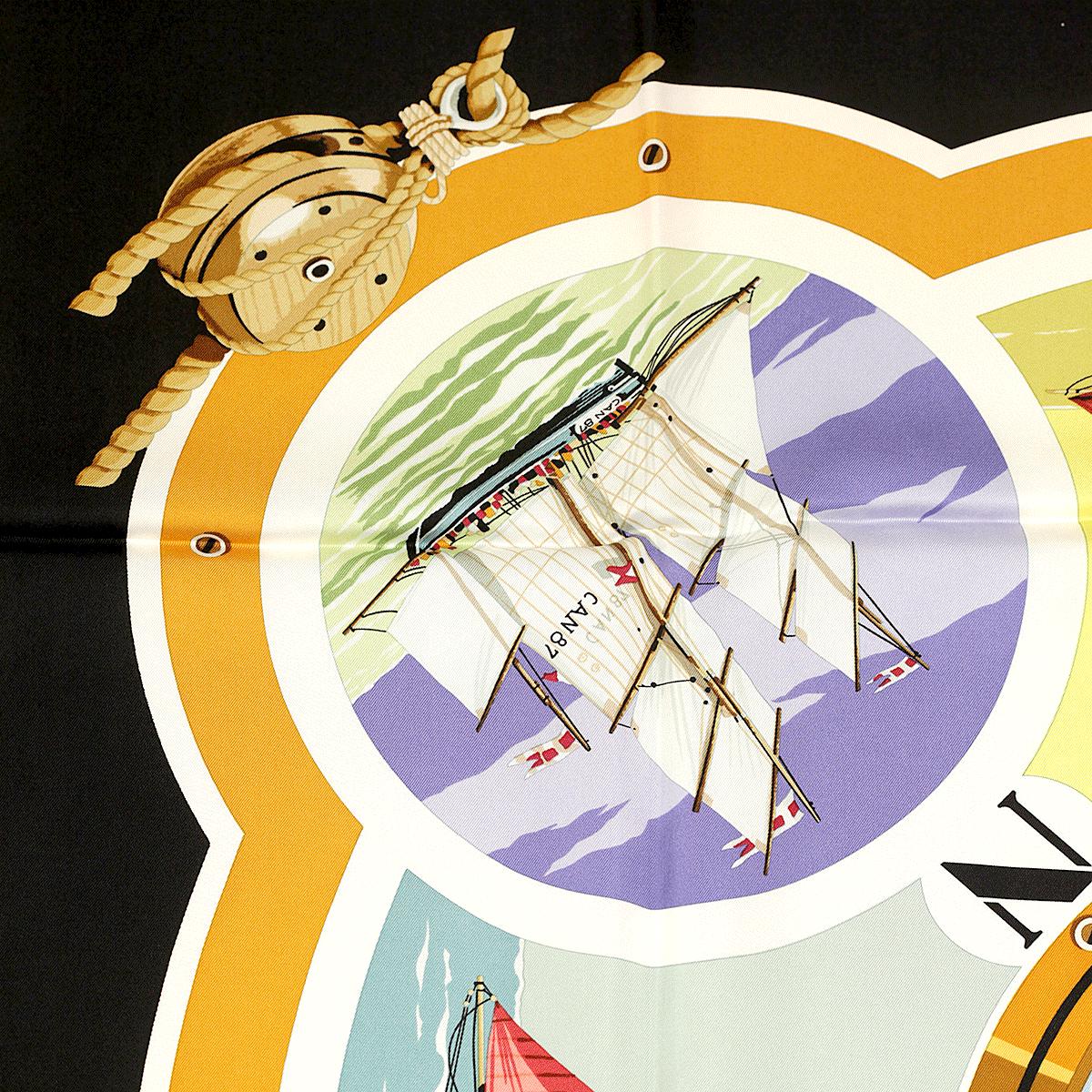 Hermes Scarf "Belles Amures" by Loïc Dubigeon 90cm Silk | Carre Foulard