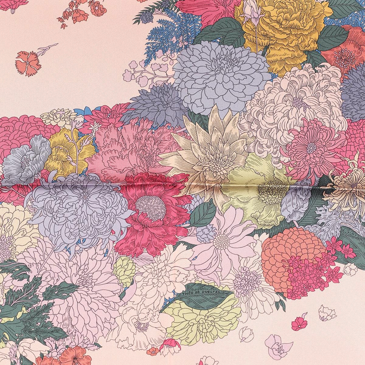 Hermes Scarf "Robe Legere" by Théo de Gueltzl 90cm Silk