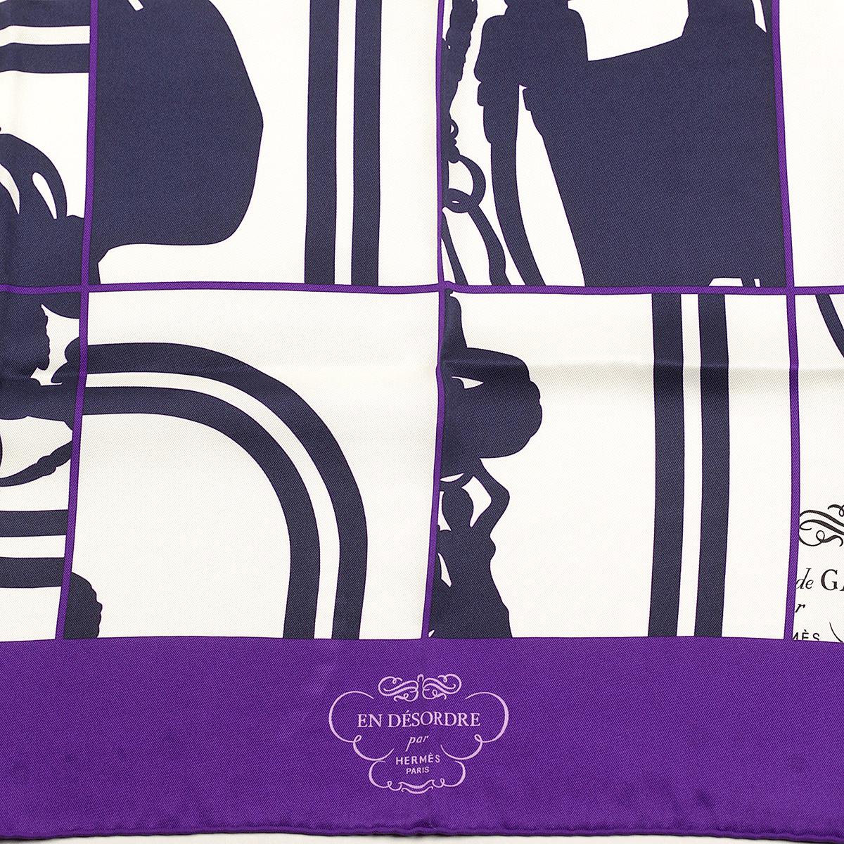 Hermes Scarf "En Desordre" by Cyrille Diatkine 70cm Silk | Foulard Carre
