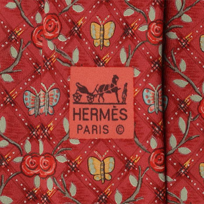 Hermes Men's Silk Tie Floral Pattern 7744 | Necktie Cravate