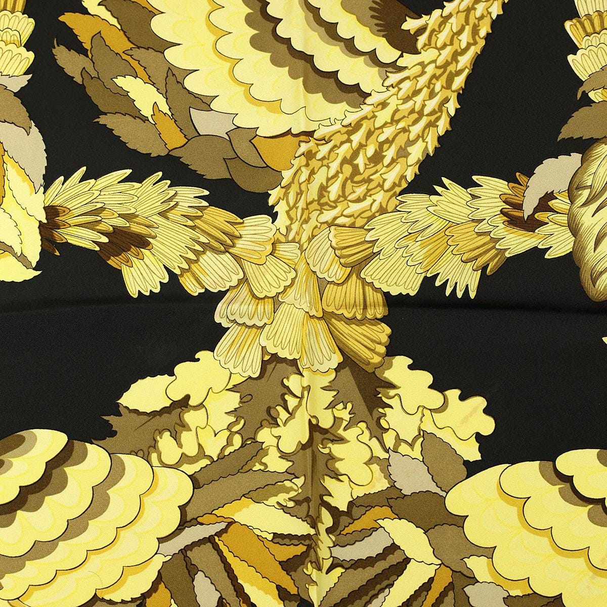 Hermes Scarf "Tahiti" by Caty Latham Vintage 90cm Silk