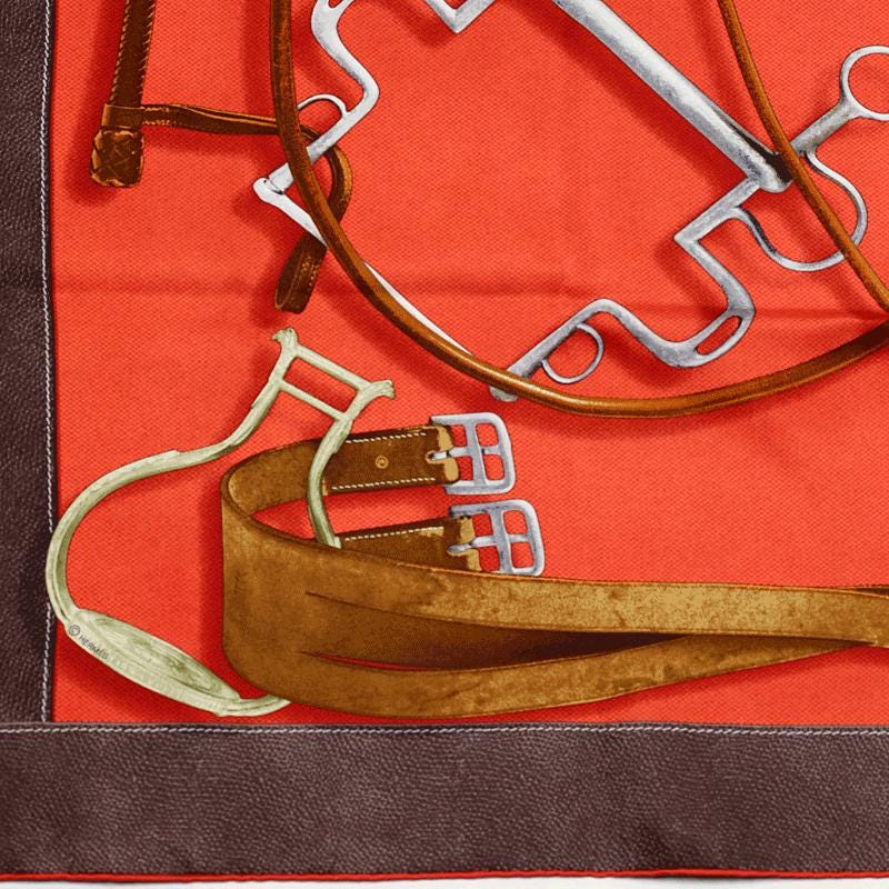 Hermes Scarf "Projets Carres" by Henri d'Origny 90cm Silk | Carre Foulard