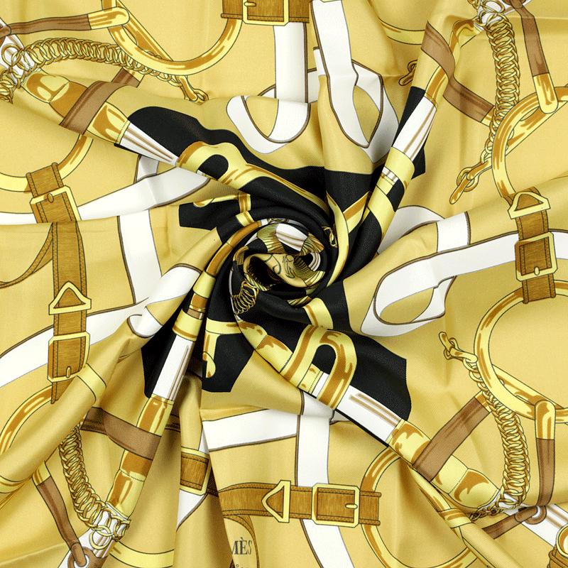 Hermes Scarf "Eperon d'Or" by Henri d'Origny 90cm Silk | Carre Foulard