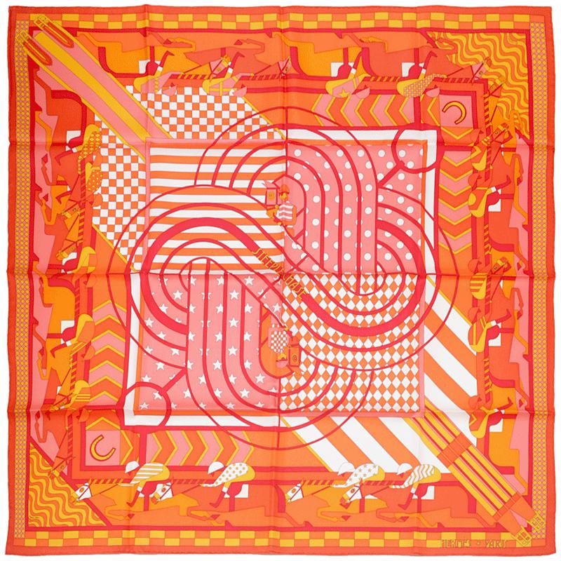 Hermes Scarf "Steeplechase" by Virginie Jamin 90cm Silk | Foulard Carre