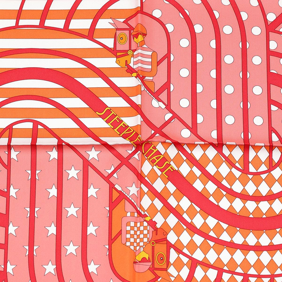 Hermes Scarf "Steeplechase" by Virginie Jamin 90cm Silk | Foulard Carre
