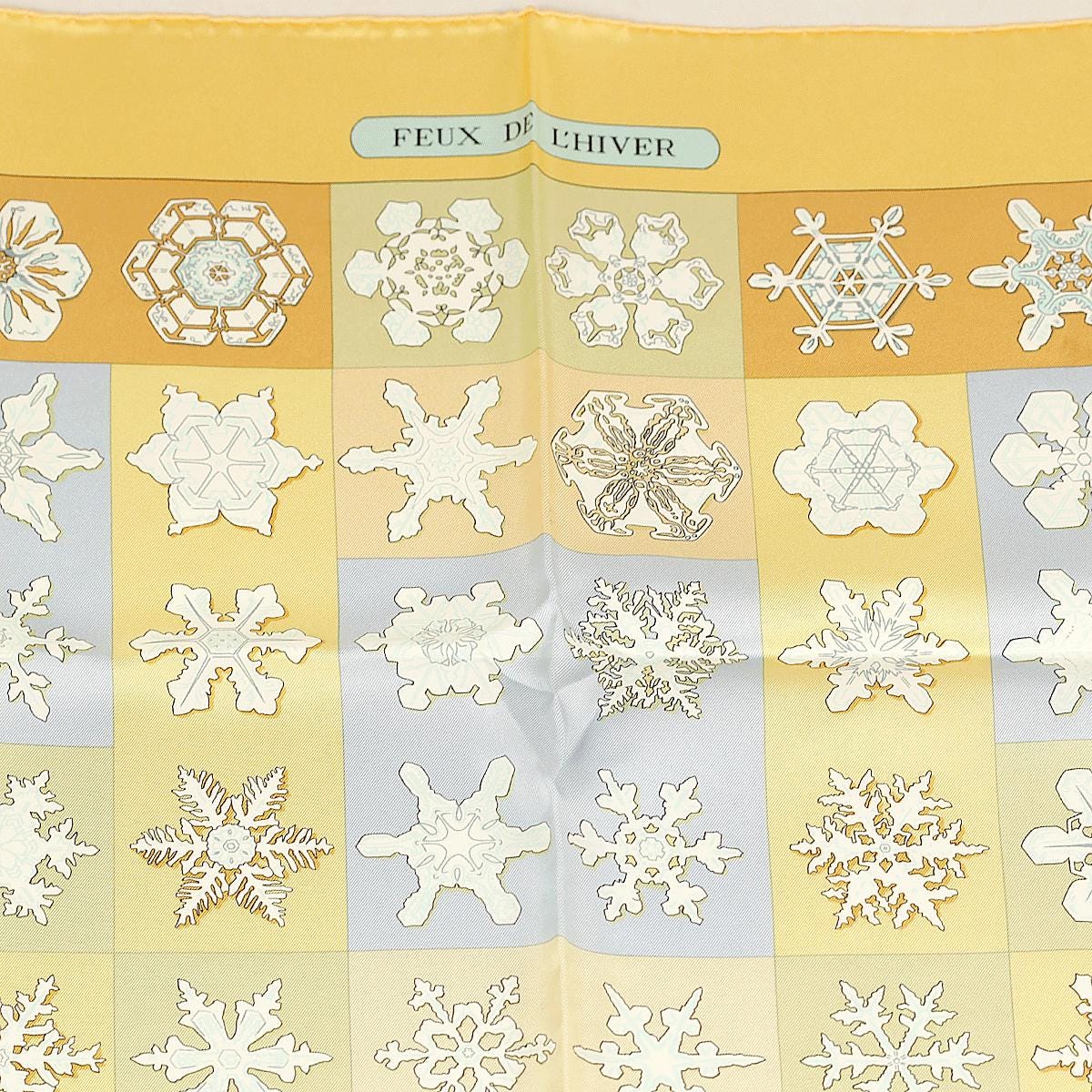 Hermes Scarf "Feux de l'Hiver" by Christiane Vauzelles 90cm Silk | Carre Foulard