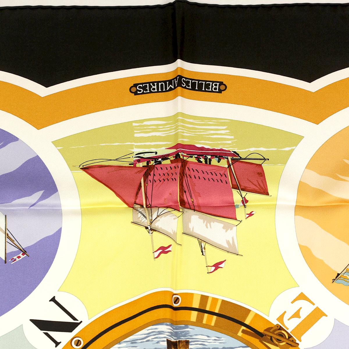 Hermes Scarf "Belles Amures" by Loïc Dubigeon 90cm Silk | Carre Foulard