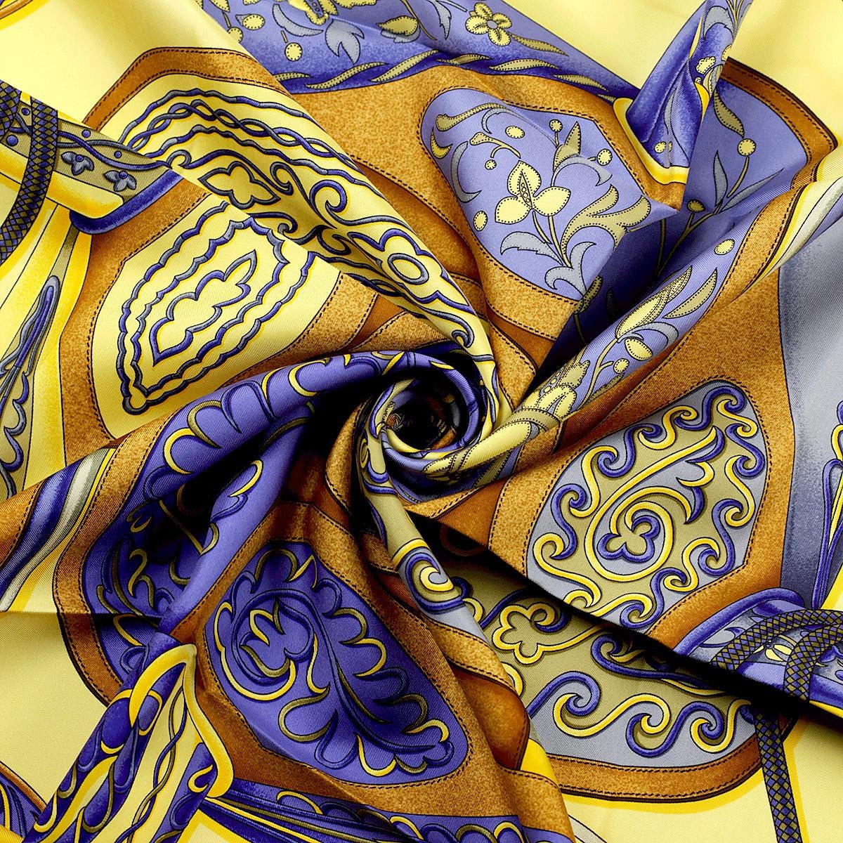 Hermes Scarf "Festival" by Henri d'Origny 90cm Silk | Carre Foulard