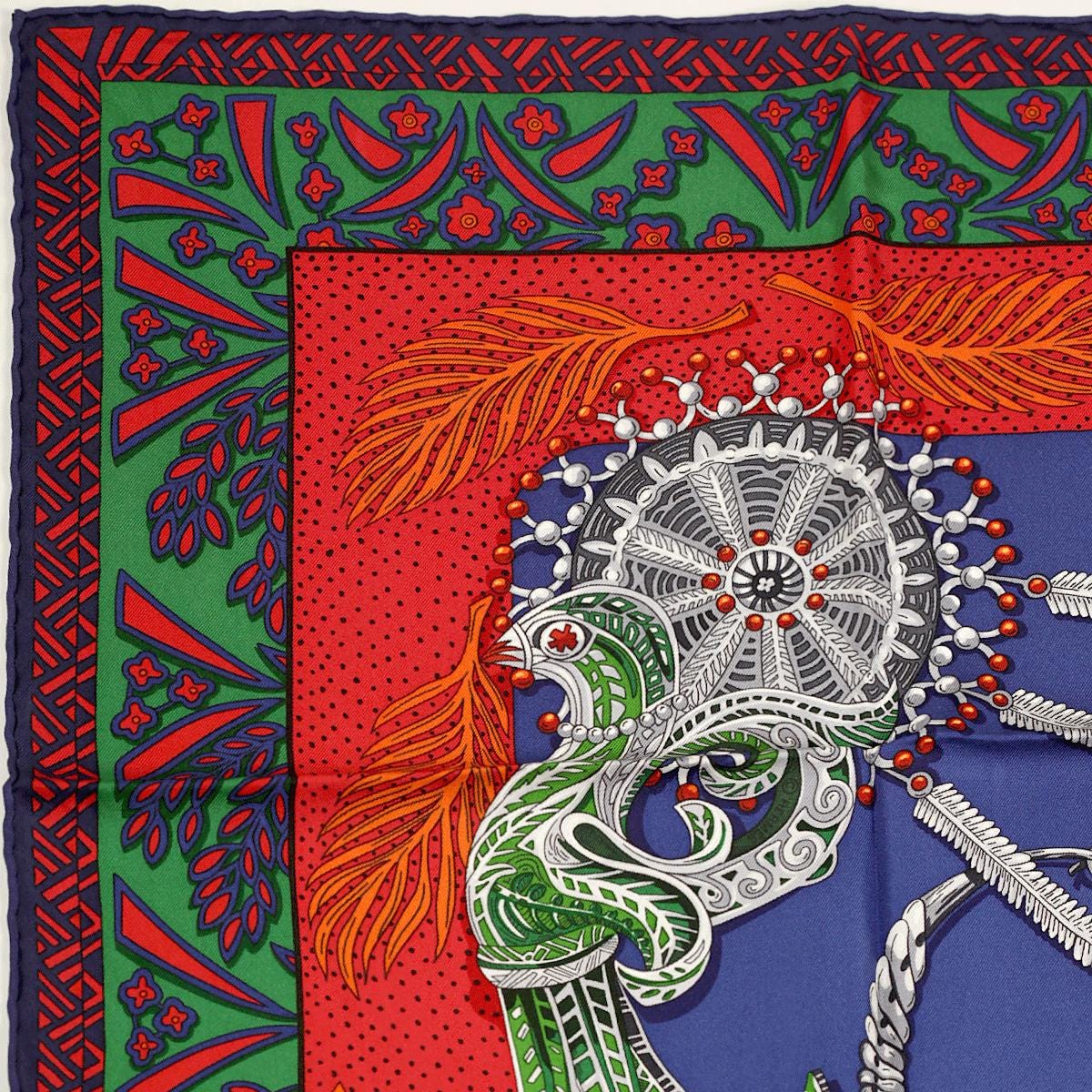 Hermes Scarf "Reine de Palmyre" by Annie Faivre 90cm Silk | Carre Foulard