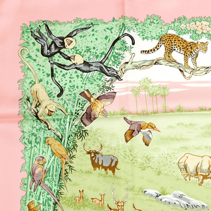 Hermes Scarf "La Treve de l'Eau" by Robert Dallet 90cm Silk | Carre Foulard