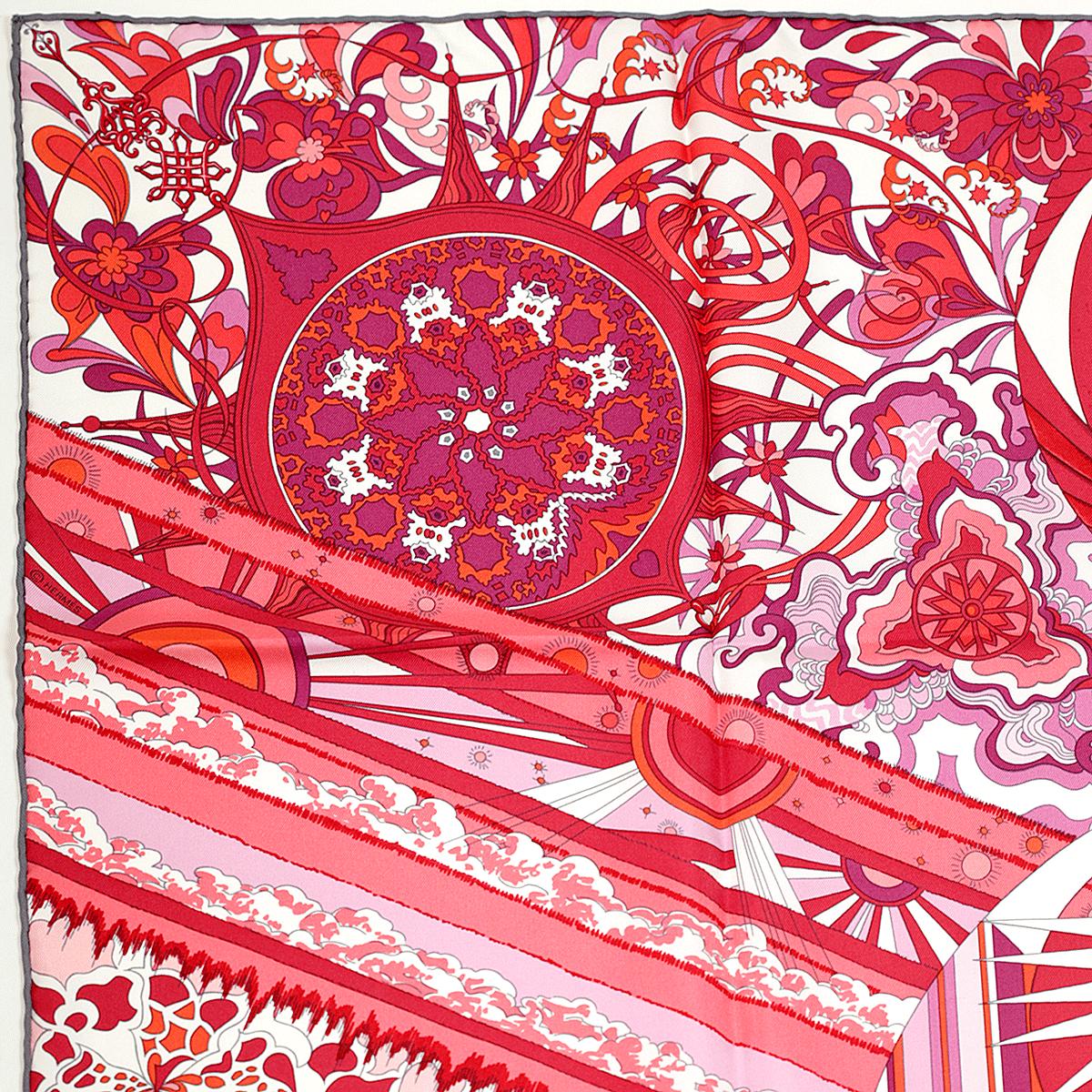 Hermes Scarf "L'ivresse de l'Infini" by Zoe Pauwels 90cm Silk