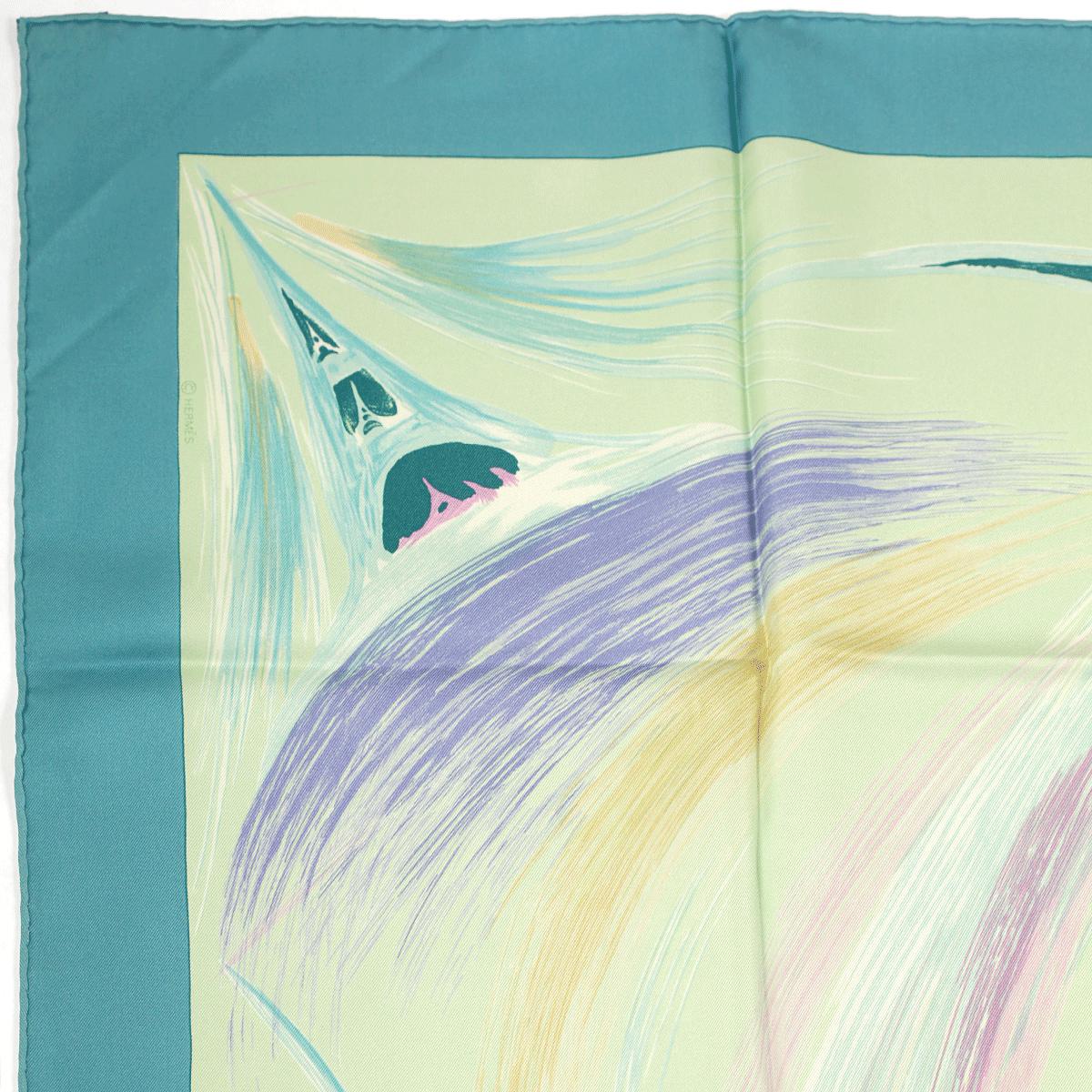 Hermes Scarf "La Tour Eiffel S'Envole" by Sefedin Kwumi 90cm Silk | Carre Foulard