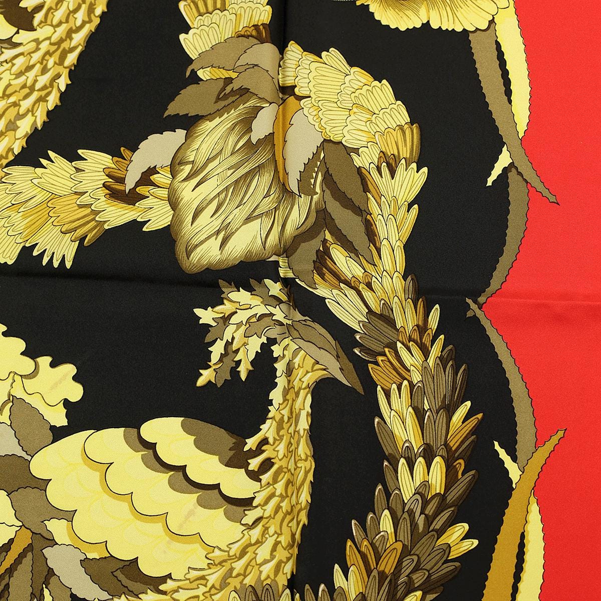 Hermes Scarf "Tahiti" by Caty Latham Vintage 90cm Silk