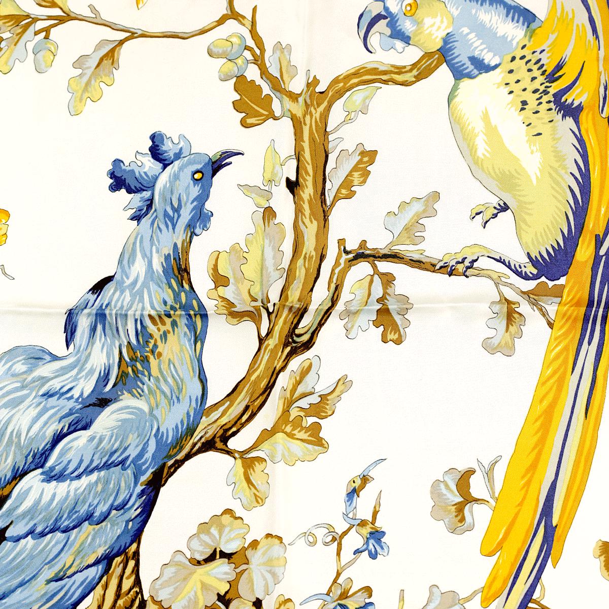 Hermes Scarf "Chanteclaire" by Maurice Tranchant 90cm Silk | Carre Foulard