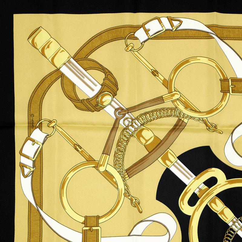Hermes Scarf "Eperon d'Or" by Henri d'Origny 90cm Silk | Carre Foulard