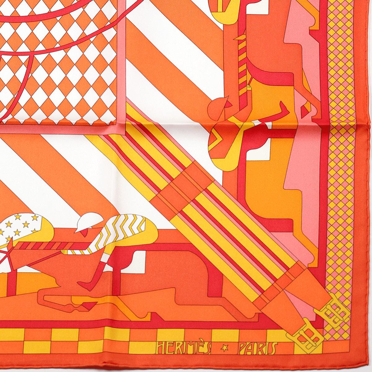 Hermes Scarf "Steeplechase" by Virginie Jamin 90cm Silk | Foulard Carre