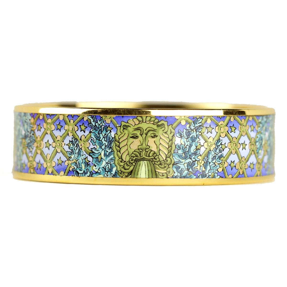 Hermes Bracelet 70 Wide Gold Enamel | Bangle GHW