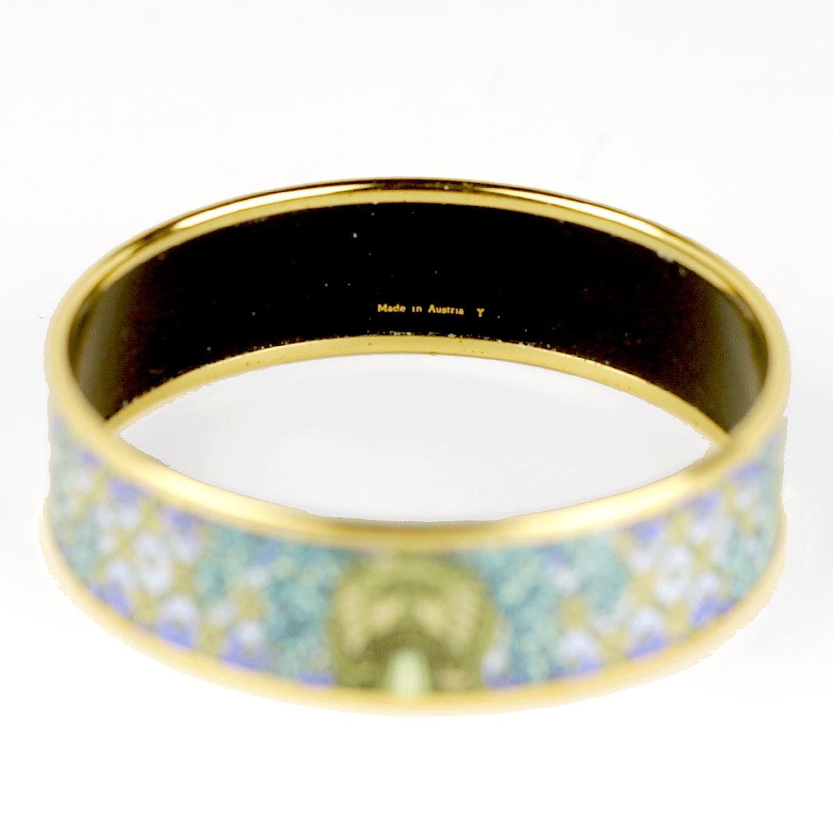 Hermes Bracelet 70 Wide Gold Enamel | Bangle GHW
