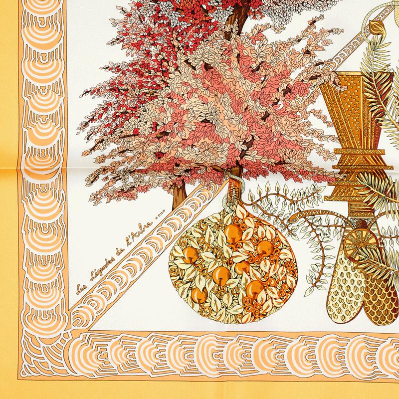 Hermes Scarf "Les Legendes de L'Arbre" by Annie Faivre 90cm Silk | Carre Foulard