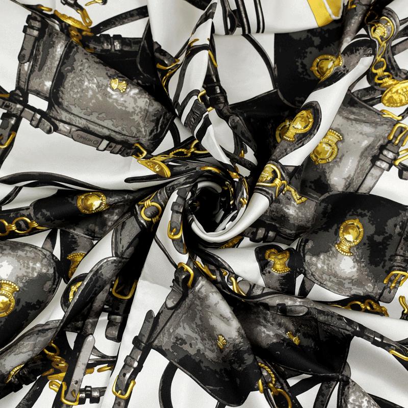 Hermes Scarf "Brides Rebelles" by Benoit Pierre Emery 90cm Silk