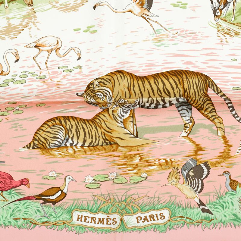 Hermes Scarf "La Treve de l'Eau" by Robert Dallet 90cm Silk | Carre Foulard