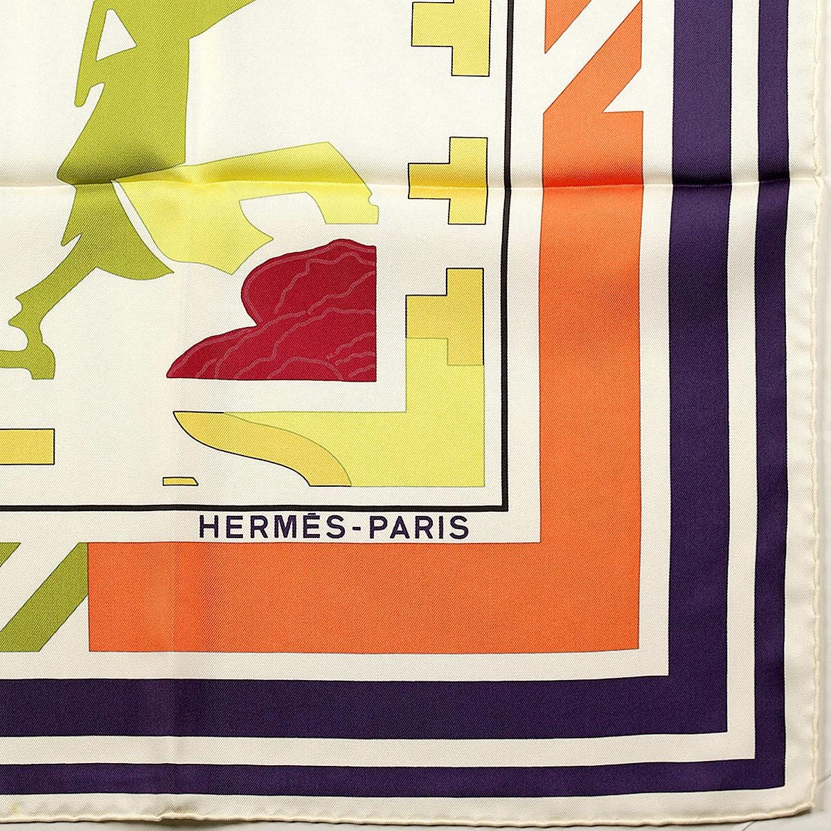 Hermes Scarf "Puzzle" by Joachim Metz 90cm Silk | Carre Foulard