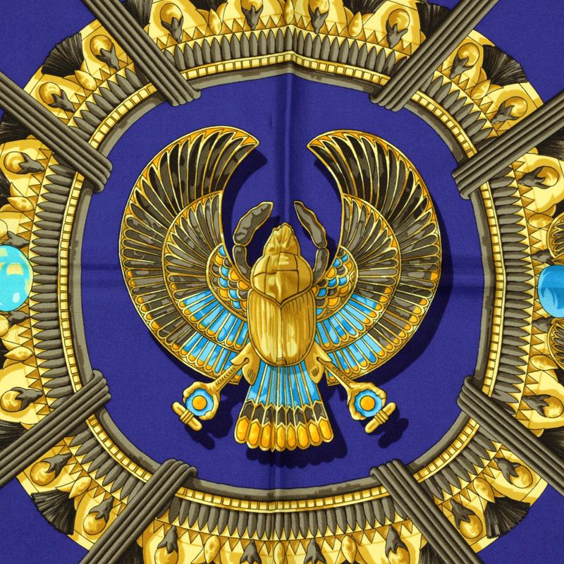 Hermes Scarf "Egypte" by Caty Latham 90cm Silk | Carre Foulard