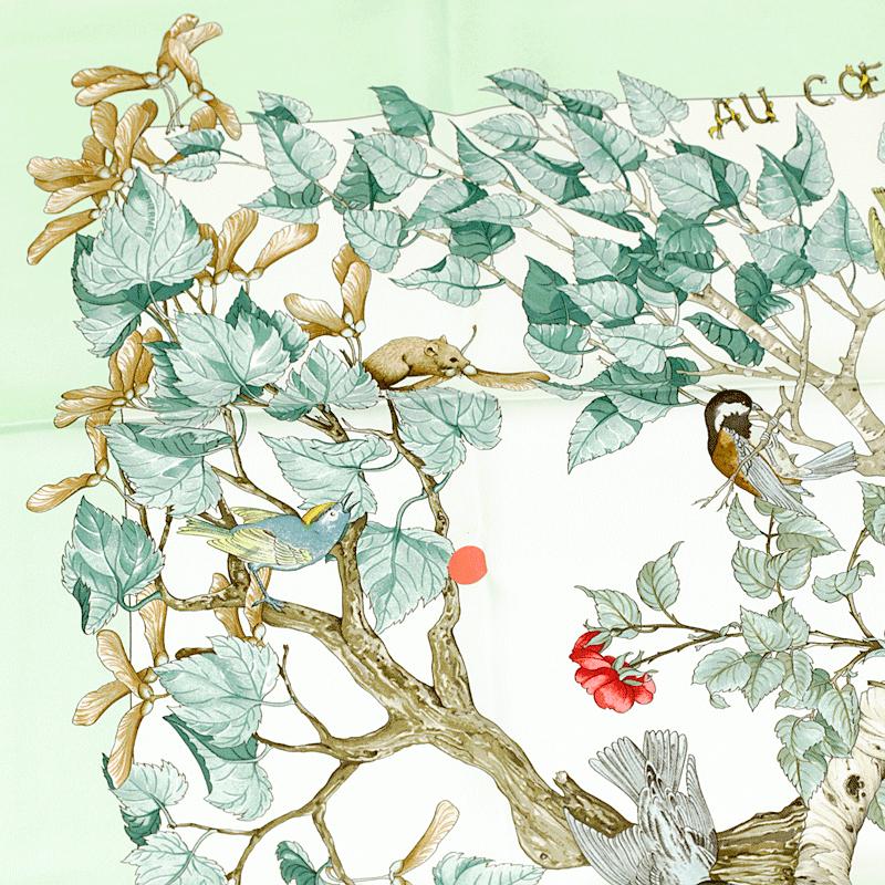 Hermes Scarf "Au Coeur des Bois" by Zoe Pauwels 90cm Silk | Carre Foulard