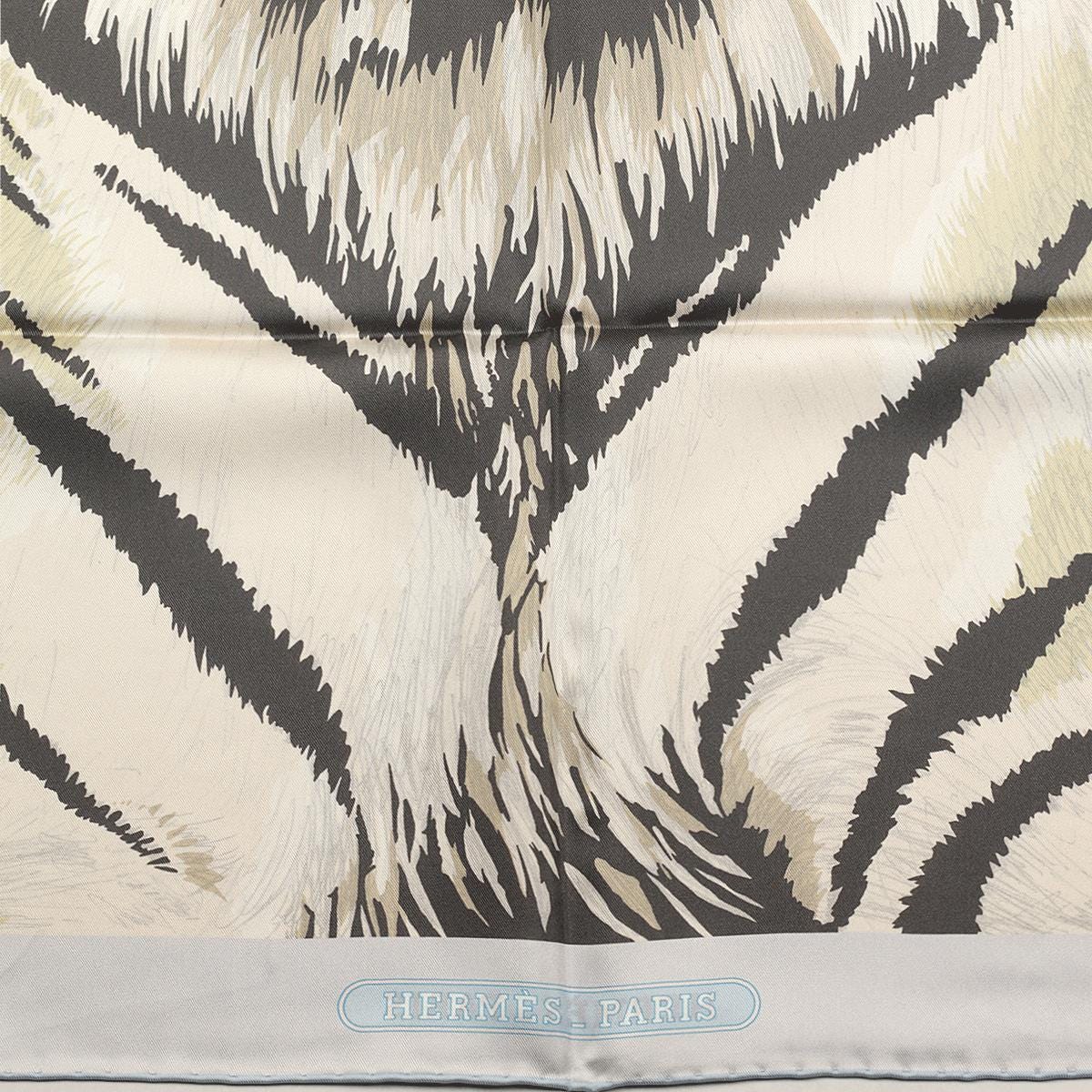 Hermes Scarf "Tigre Royal" by Christiane Vauzelles 90cm Silk Double Face Carre