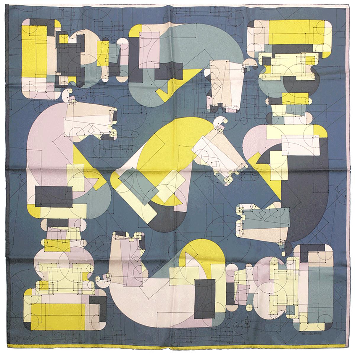 Hermes Scarf "Echec au Roi" by Benoit Pierre Emery 90cm Silk | Carre Foulard
