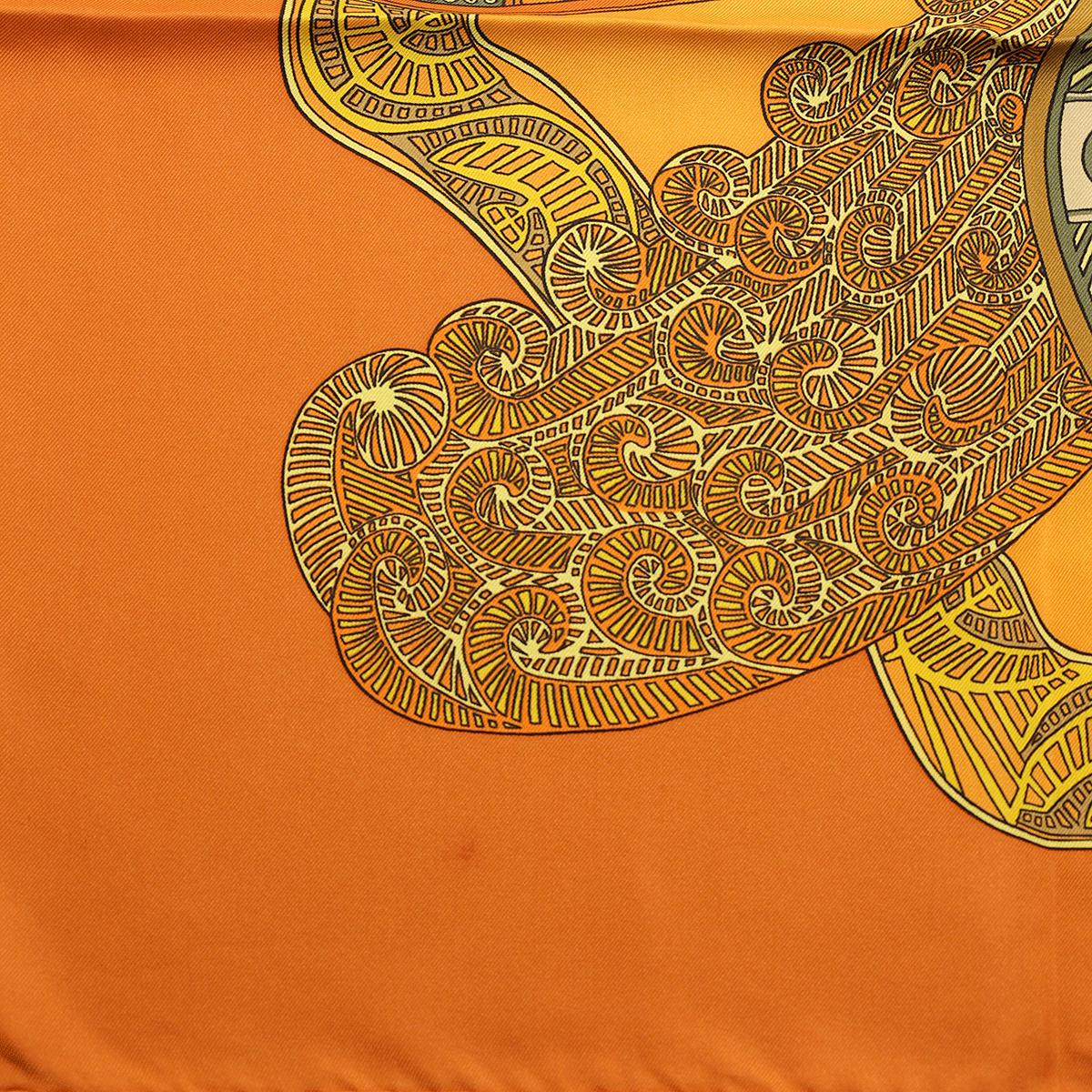 Hermes Scarf "Art des Steppes" by Annie Faivre 90cm Silk | Foulard Carre