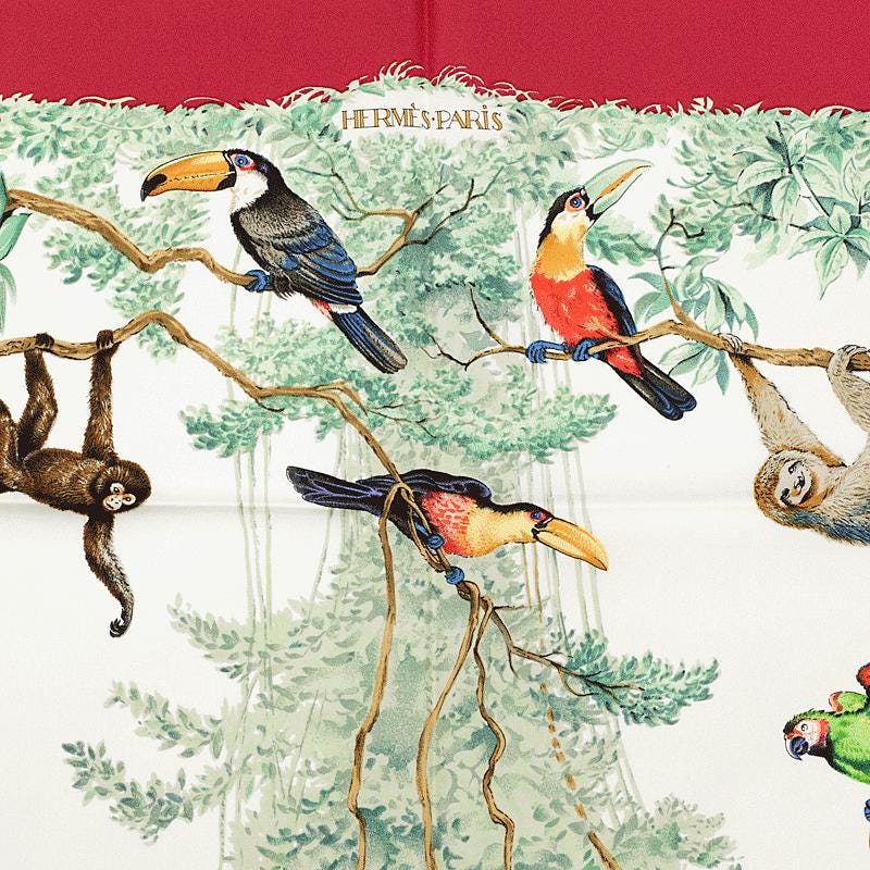 Hermes Scarf "Equateur" by Robert Dallet 90cm Silk | Foulard Carre