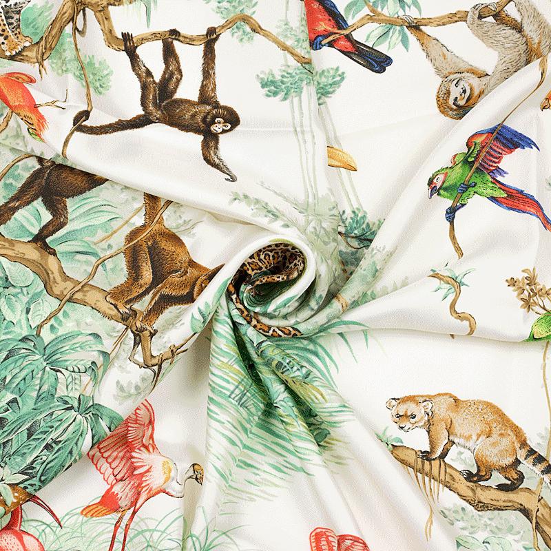 Hermes Scarf "Equateur" by Robert Dallet 90cm Silk | Foulard Carre