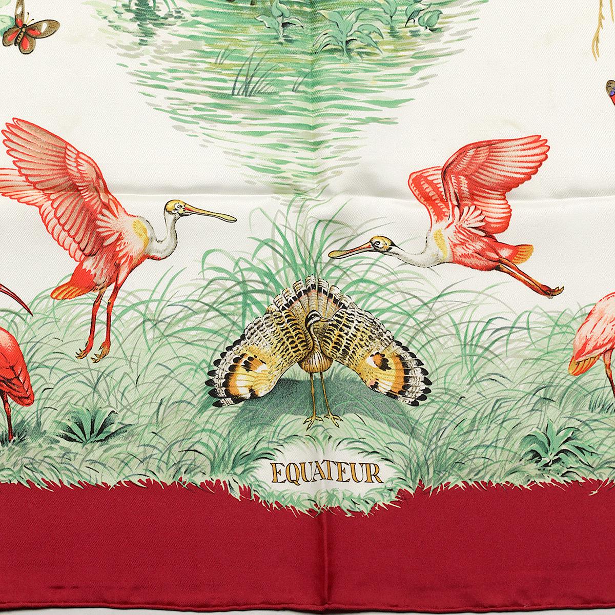 Hermes Scarf "Equateur" by Robert Dallet 90cm Silk | Foulard Carre
