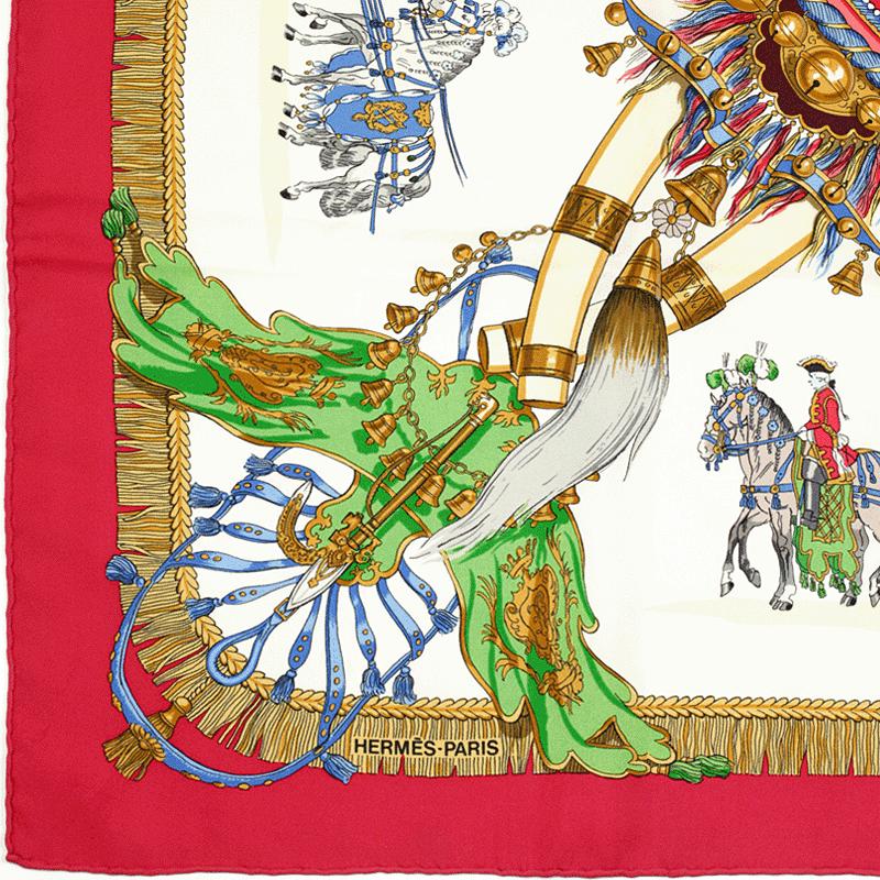 Hermes Scarf "Caparacons de la France et de l'Inde" by Philippe Ledoux 90cm Silk | Carre Foulard