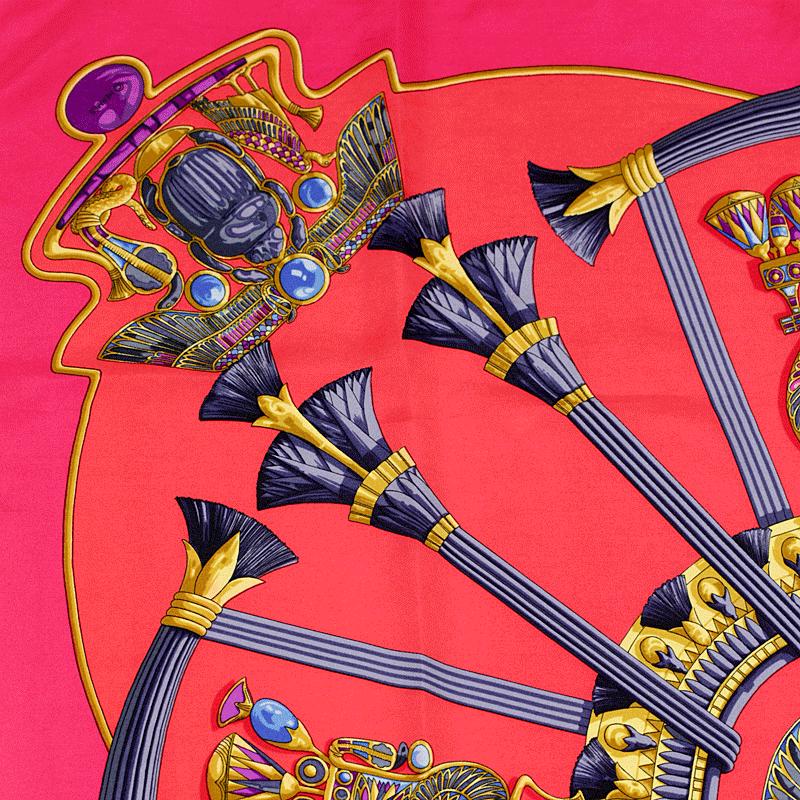 Hermes Scarf "Egypte" by Caty Latham 90cm Silk