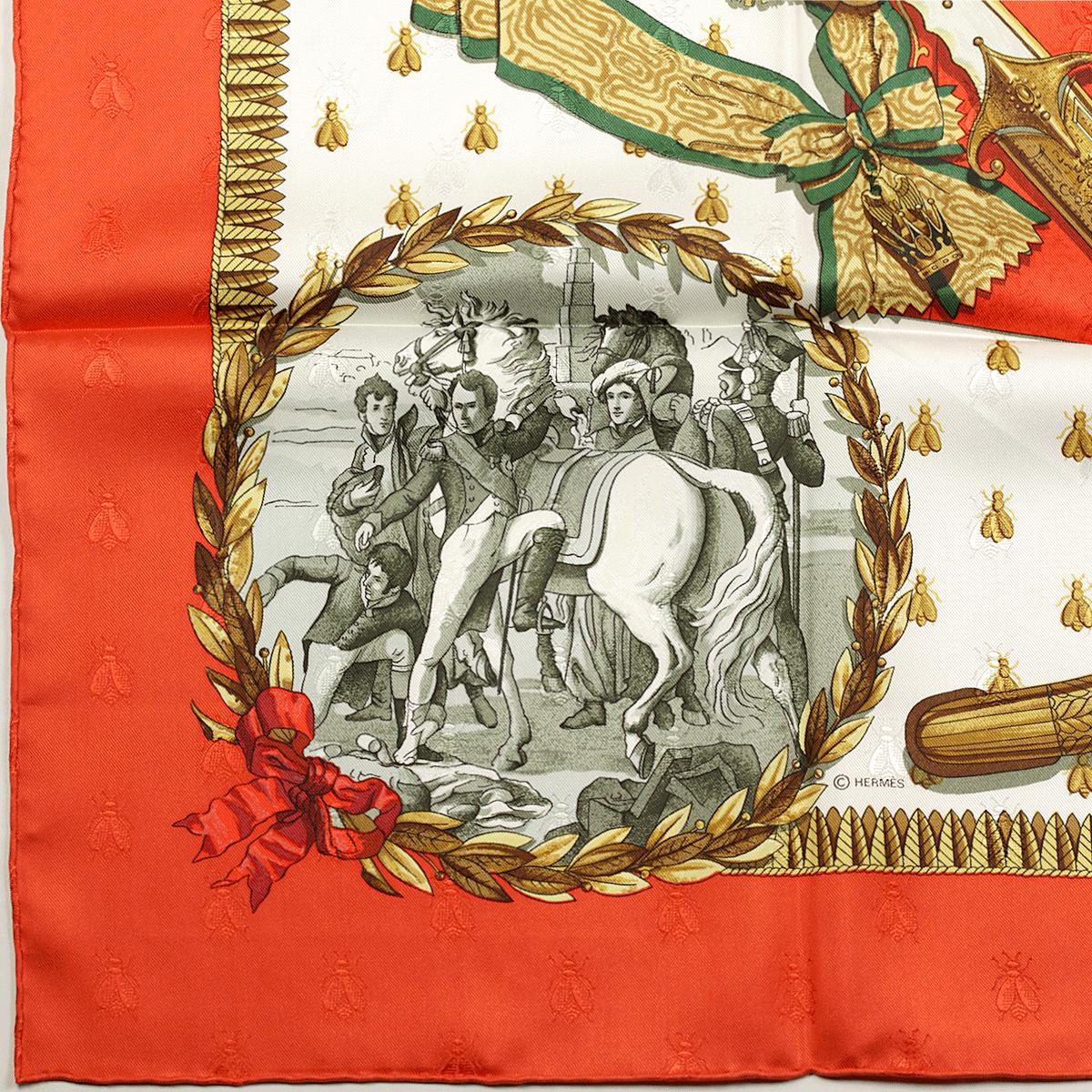 Hermes Scarf "Napoleon" by Philippe Ledoux 90cm Silk Jacquard | Carre Foulard