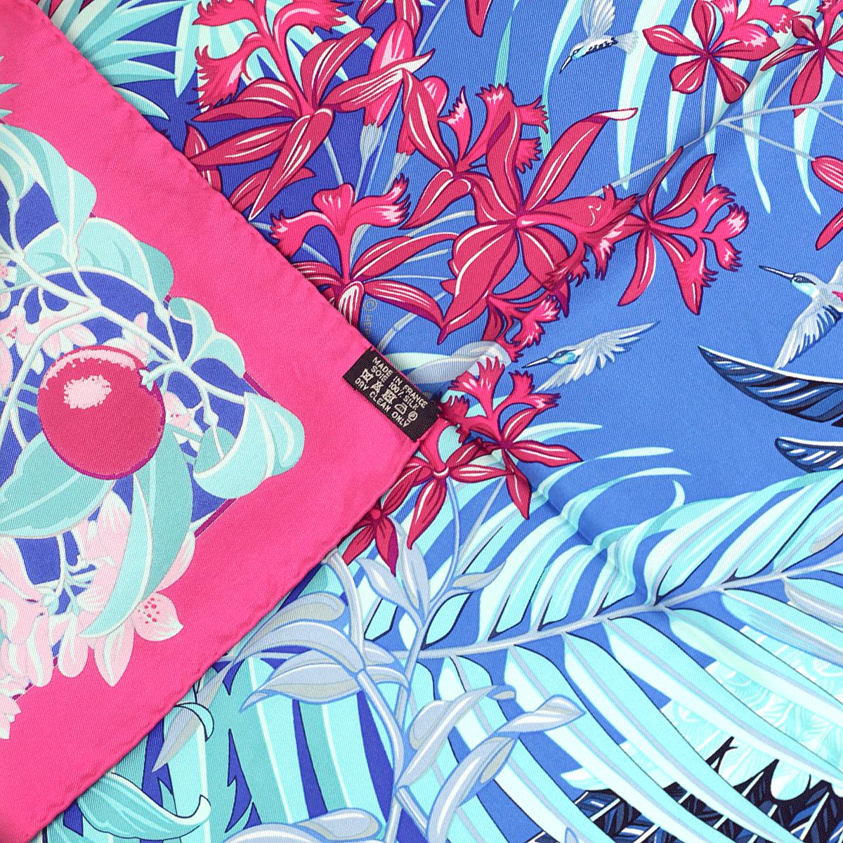 Hermes Scarf "Flamingo Party" by Laurence Bourthoumieux 90cm Silk | Carre Foulard