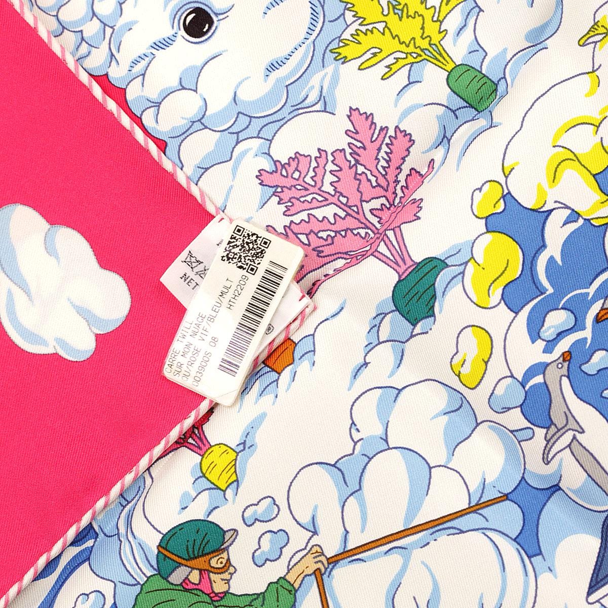 Hermes Scarf "Sur Mon Nuage" by Dimitri Rybaltchenko 90cm Silk | Foulard Carre NWT