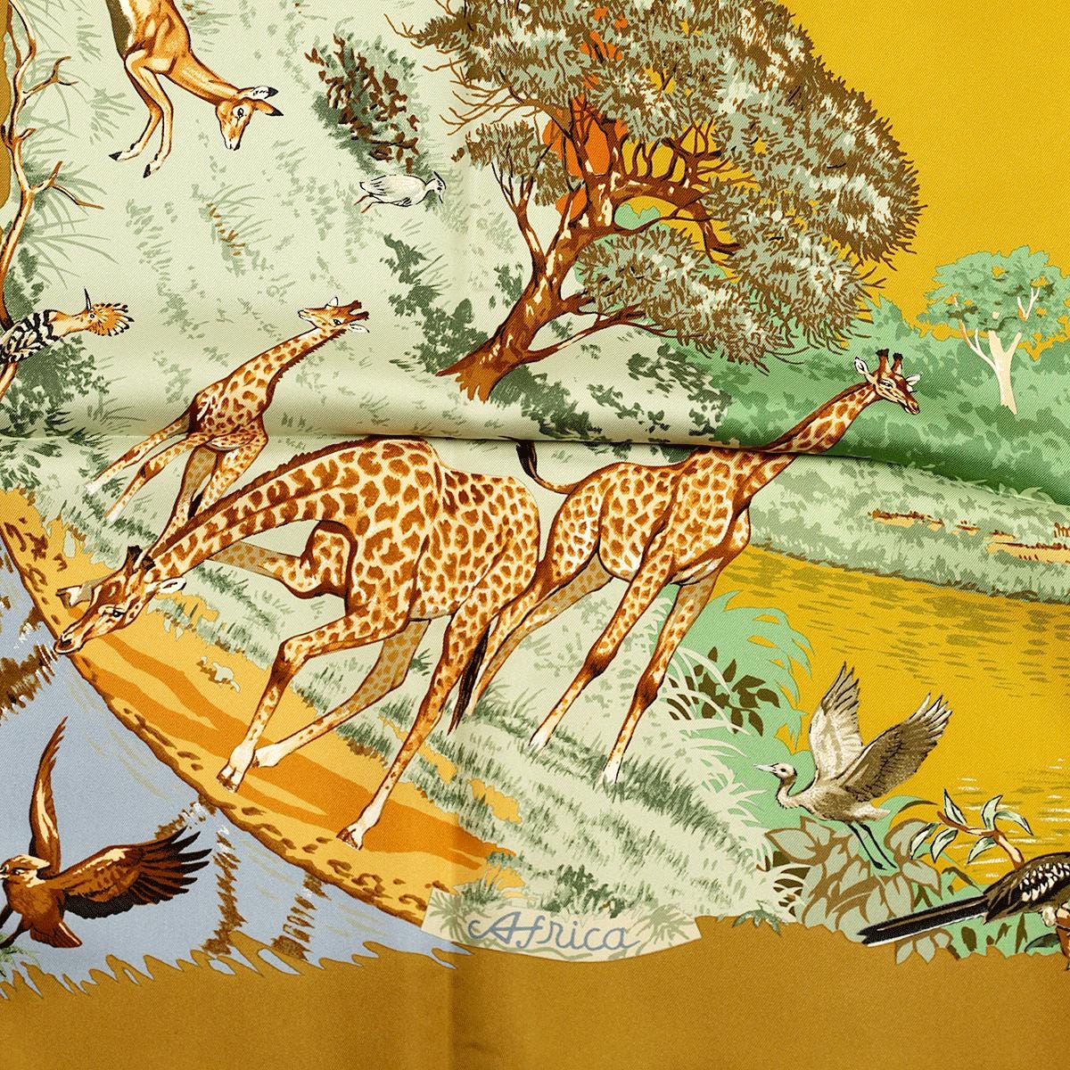 Hermes Scarf "Africa" by Robert Dallet 90cm Silk | Carre Foulard