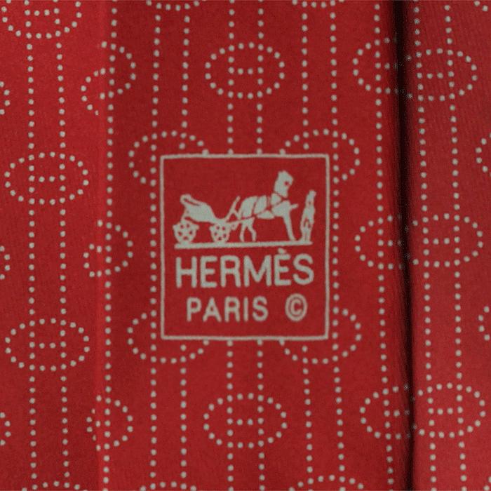 Hermes Men's Silk Tie H Geometric Pattern 5264 | Necktie Cravate