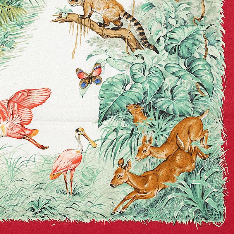 Hermes Scarf "Equateur" by Robert Dallet 90cm Silk | Foulard Carre