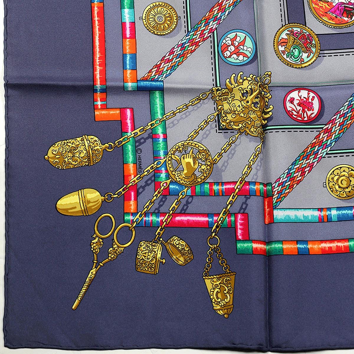 Hermes Scarf "Petite Main" by Caty Latham 90cm Silk | Carre Foulard