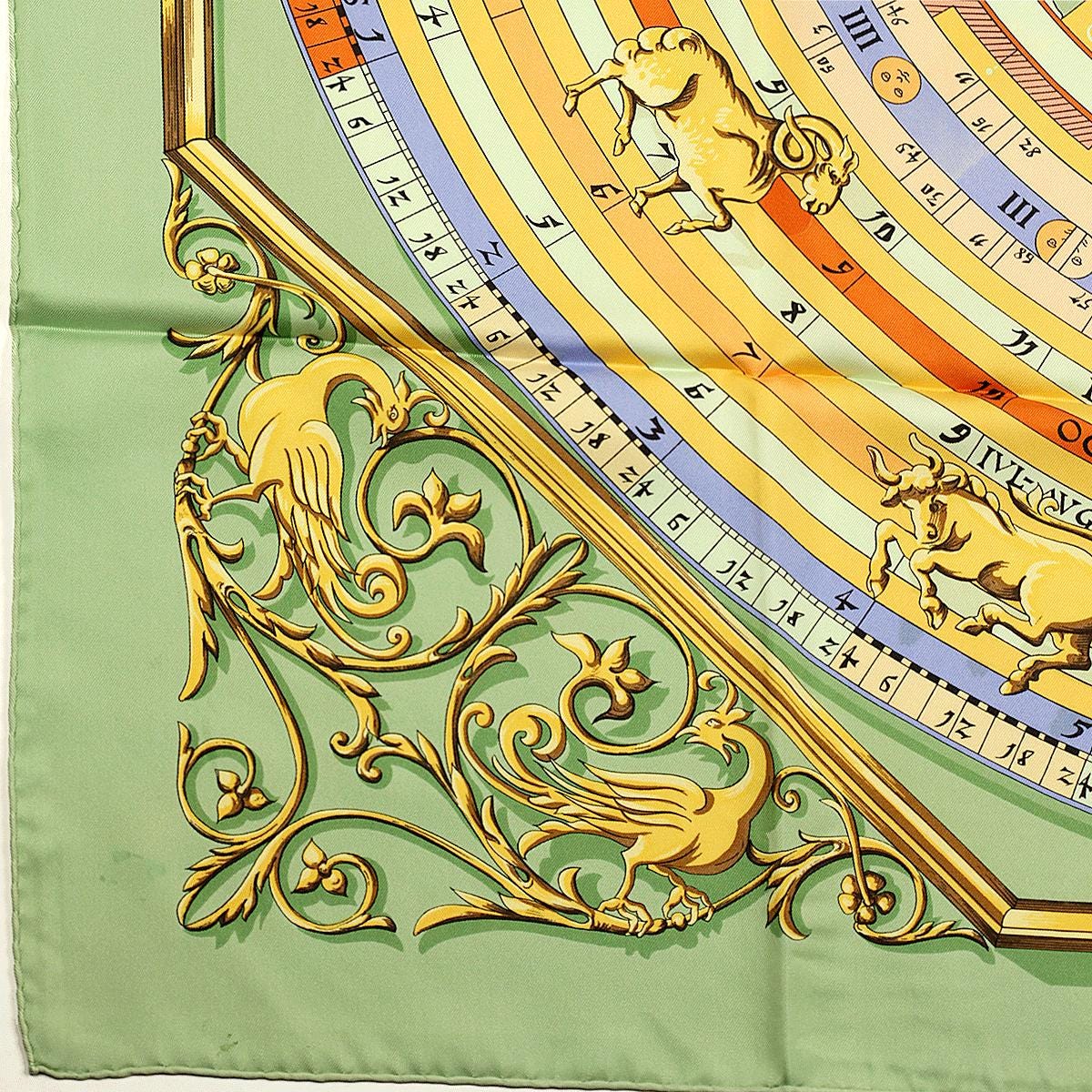 Hermes Scarf "Astrologie" by Françoise Façonnet Vintage 90cm Silk | Carre Foulard