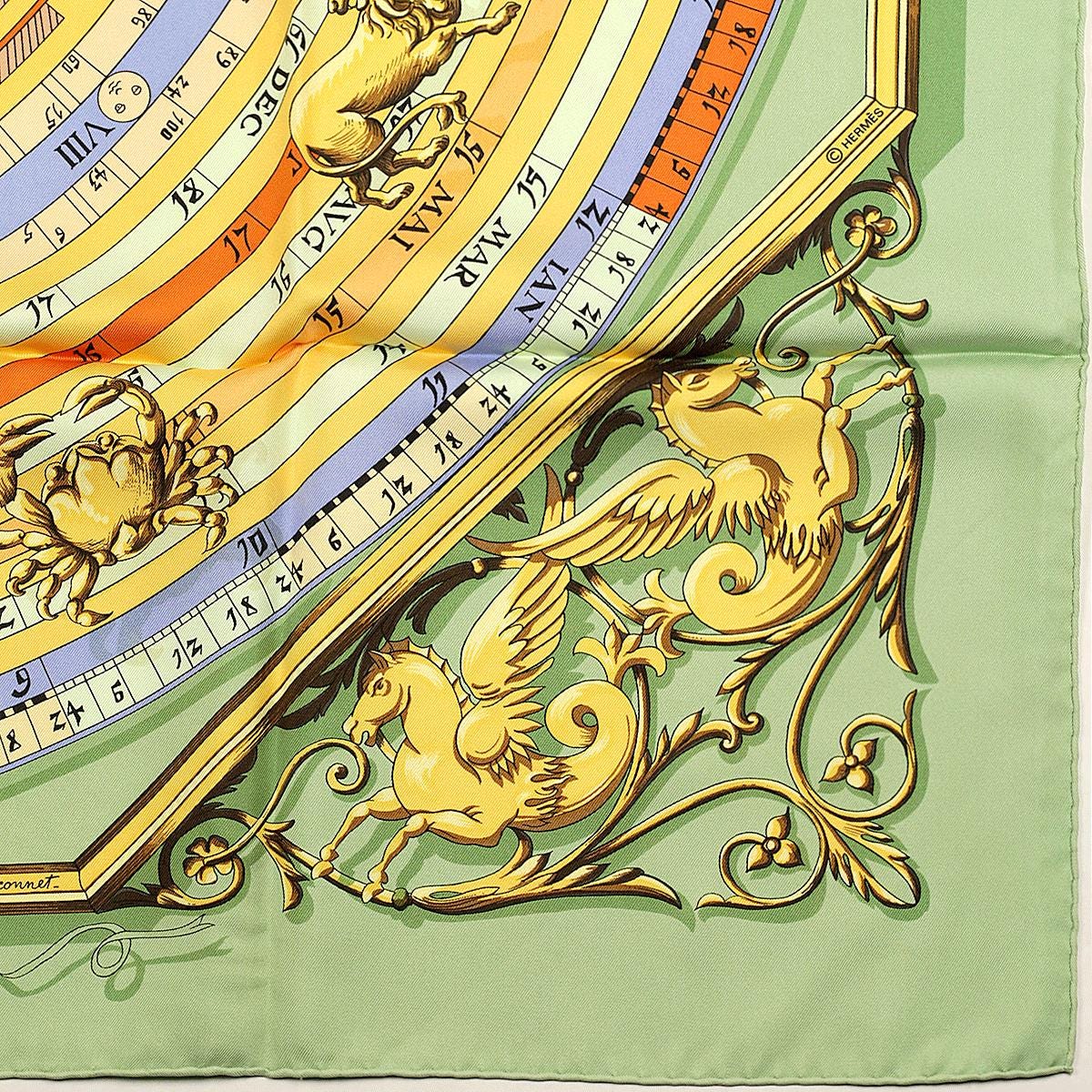 Hermes Scarf "Astrologie" by Françoise Façonnet Vintage 90cm Silk | Carre Foulard