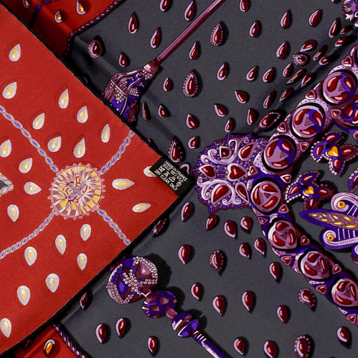 Hermes Scarf "Tresors Retrouves" by Annie Faivre 90cm Silk | Carre Foulard