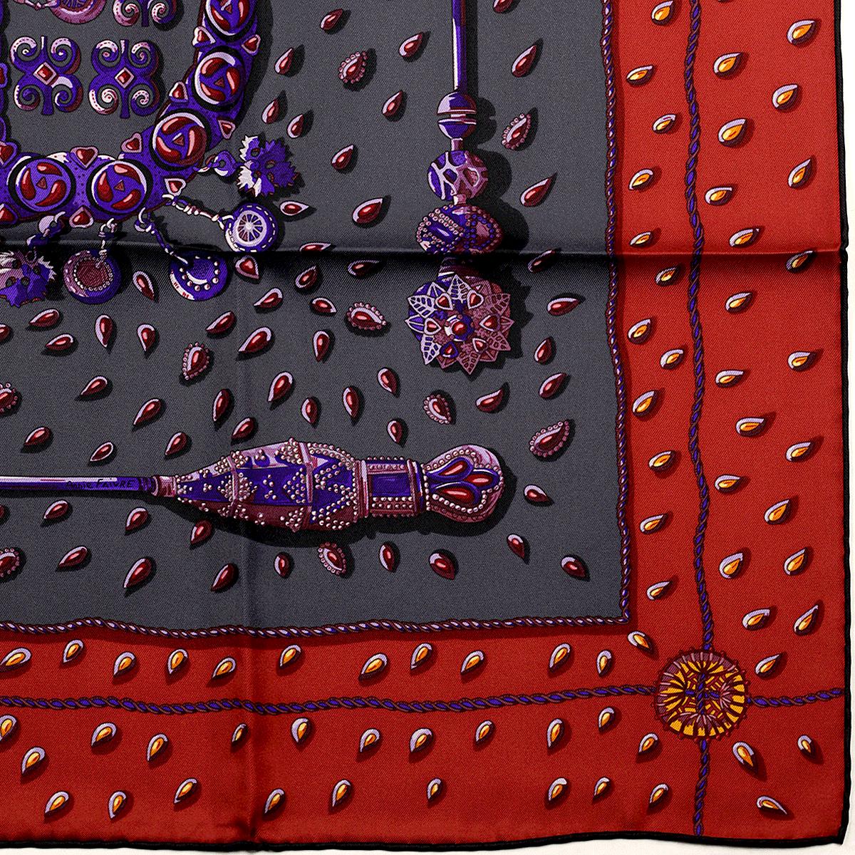 Hermes Scarf "Tresors Retrouves" by Annie Faivre 90cm Silk | Carre Foulard