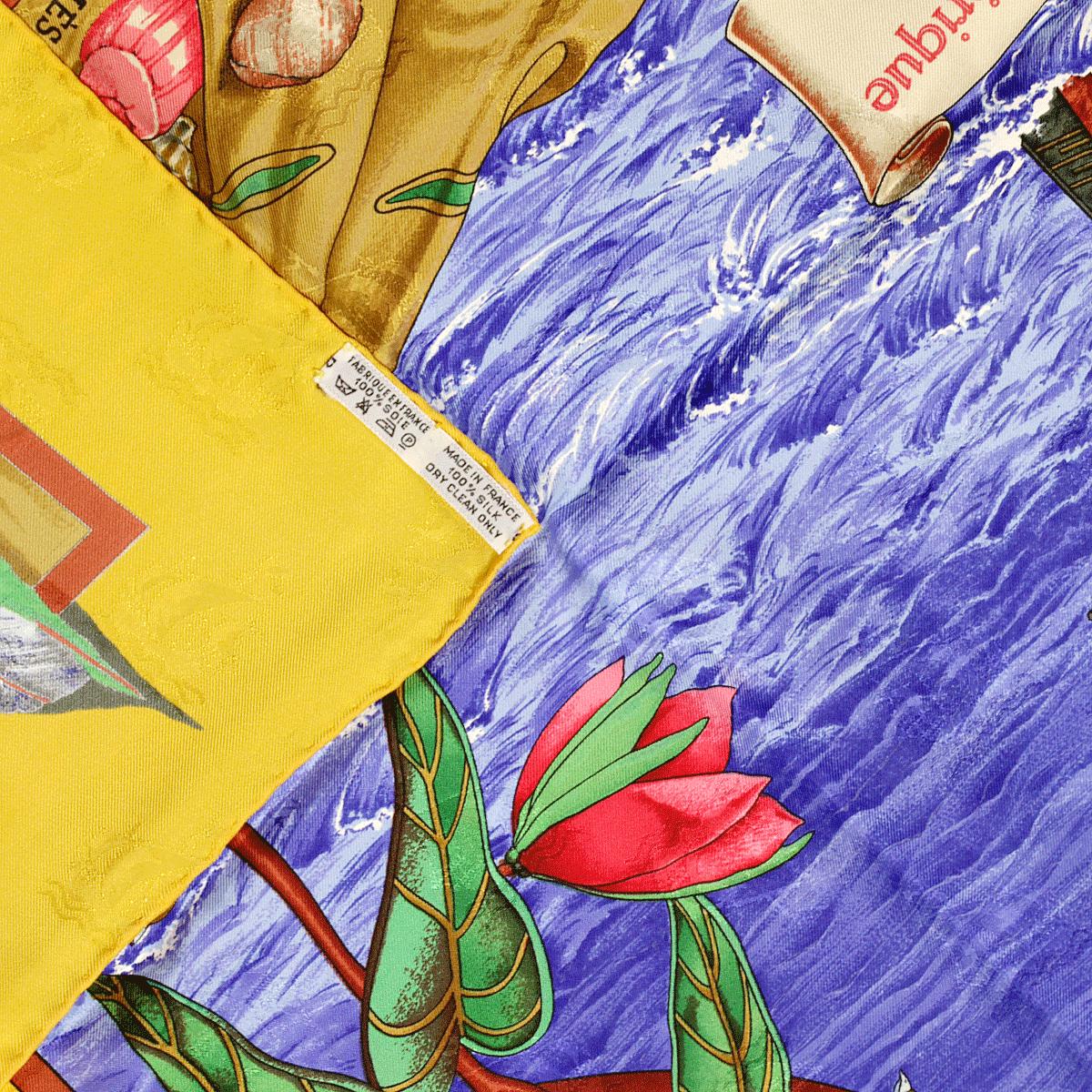 Hermes Scarf "Christophe Colomb Decouvre L'Amerique" by Carl De Parcevaux 90cm Silk | Carre Foulard