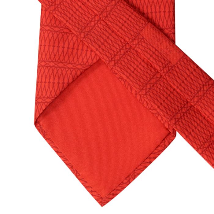 Hermes Men's Silk Tie H Geometric Pattern 5289 | Necktie Cravate