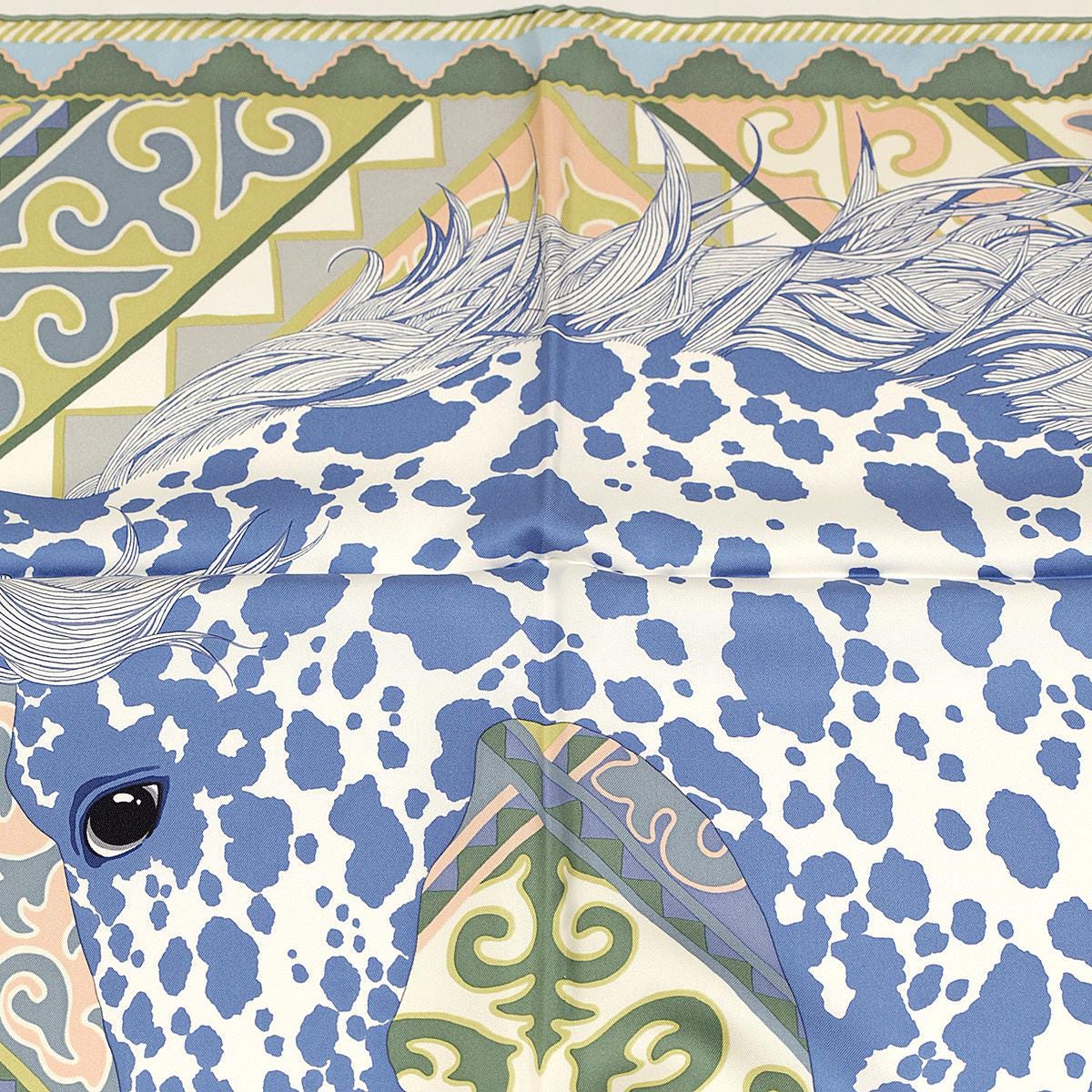 Hermes Scarf "Appaloosa des Steppes" by Alice Shirley 90cm Silk | Carre Foulard